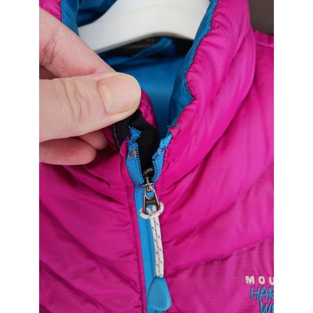 Mountain Hardwear Nitrous Jacket 800 Goose Down Womens Sz S Hot Rod Zip Puffer